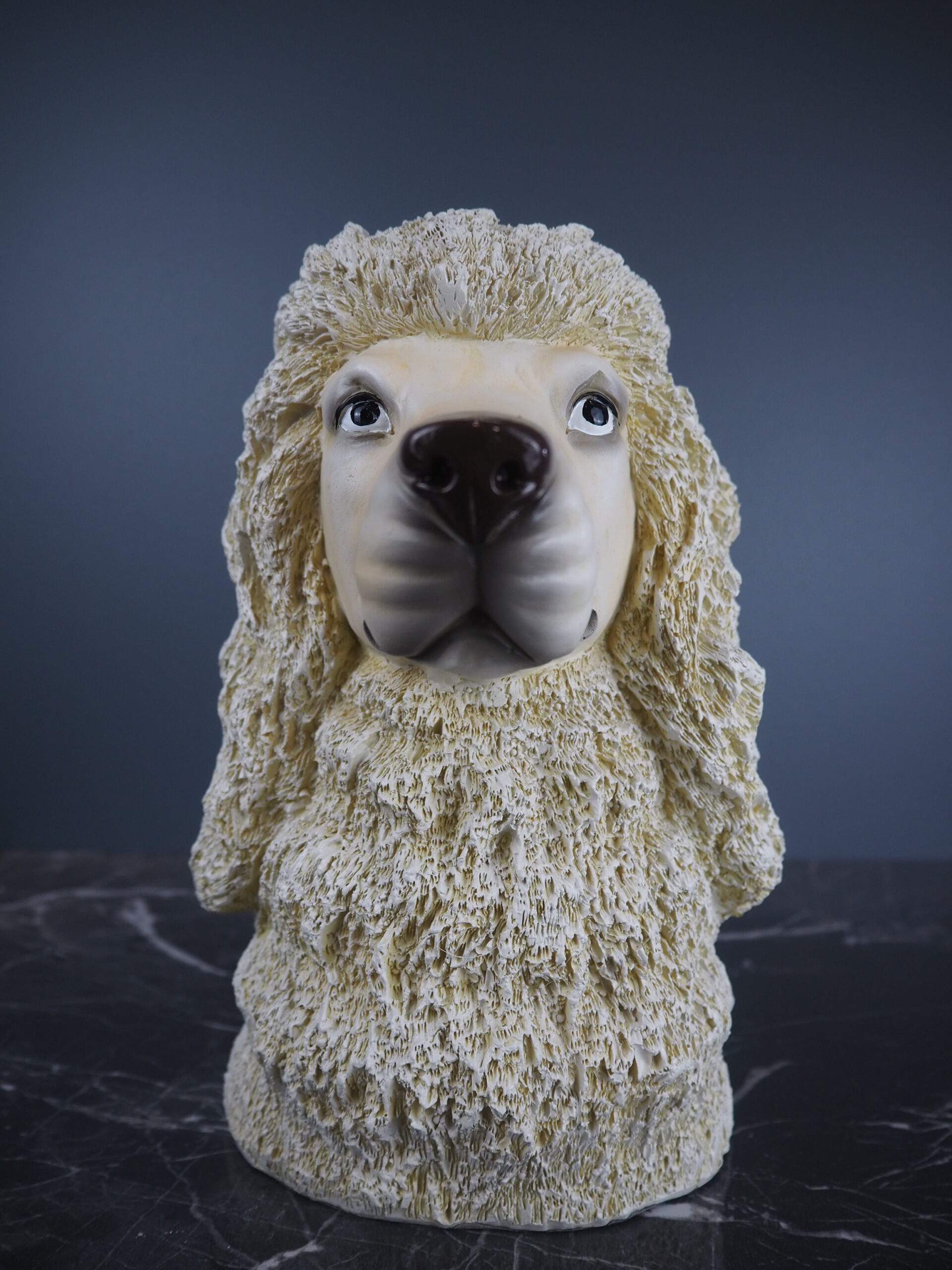 Dog vase poodle