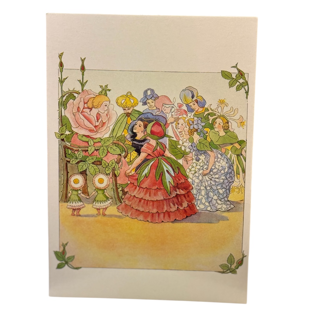 Elsa Beskow Vykort - Drottning Ros