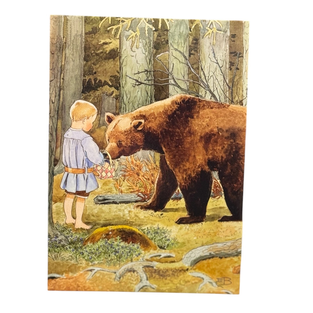 Elsa Beskow Vykort - Mors lilla Olle