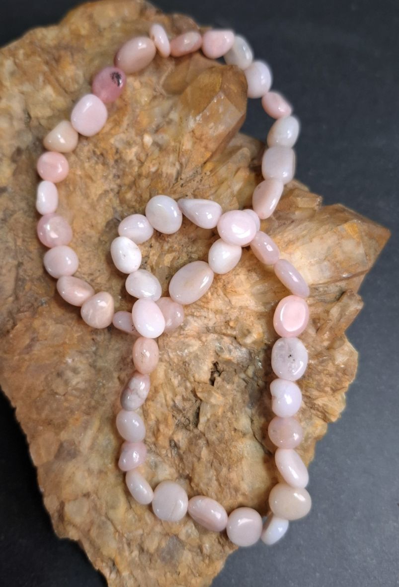 Rosa Opal pärl Armband