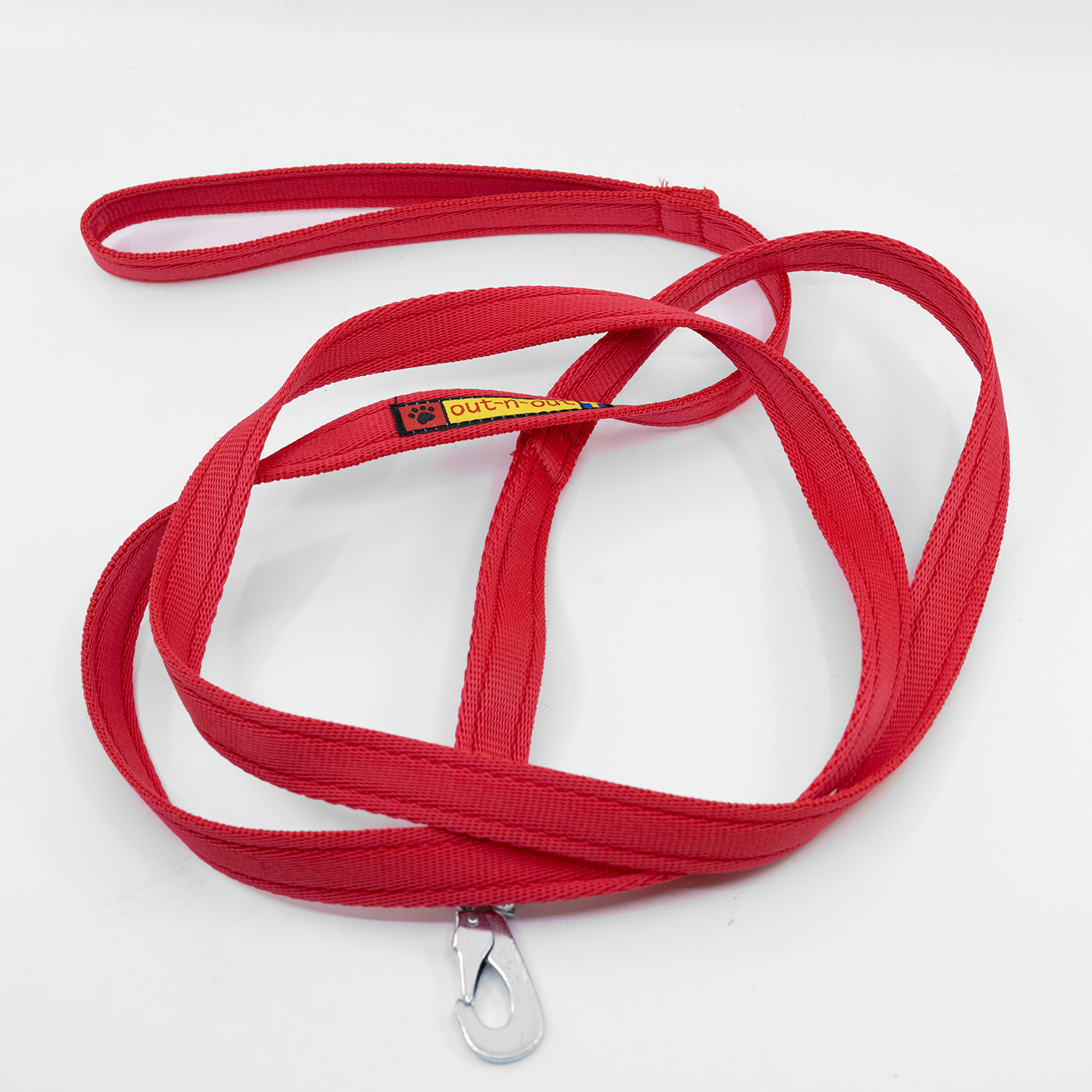 Hundeleine | Bequem gepolsterter Riemen (rot)