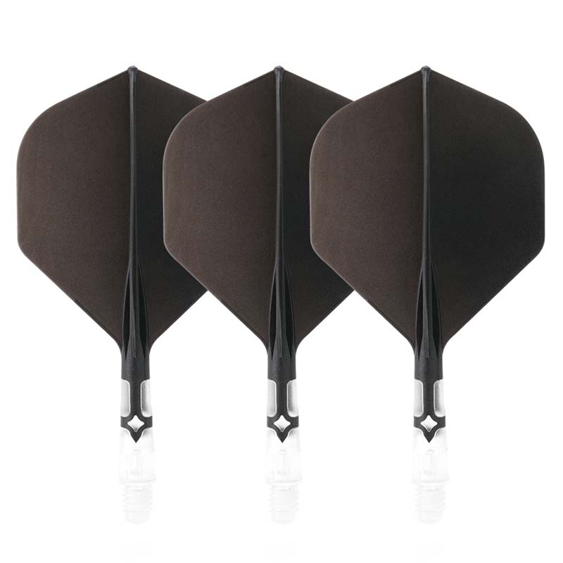 Cuesoul ROST T19 Standard Shape Black Flight with Clear Shaft Size S