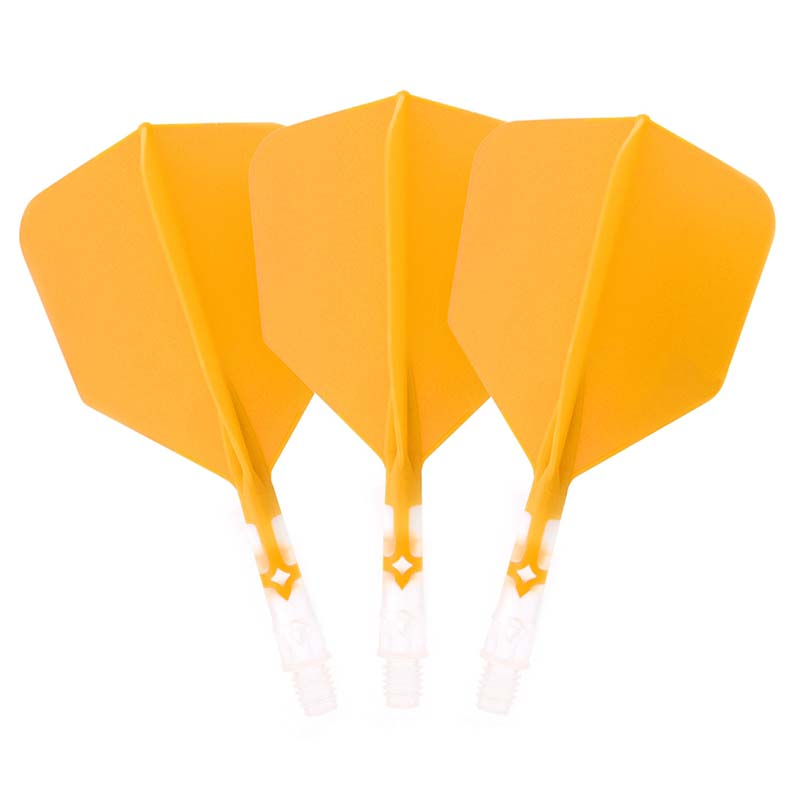 Cuesoul ROST T19 Big Wing Shape Orange Flight with Clear Shaft Size S