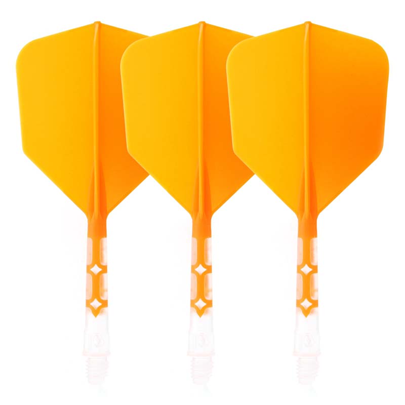 Cuesoul ROST T19 Big Wing Shape Orange Flight with Clear Shaft Size M