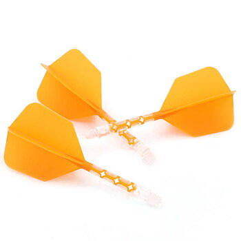 Cuesoul ROST T19 Big Wing Shape Orange Flight with Clear Shaft Size L