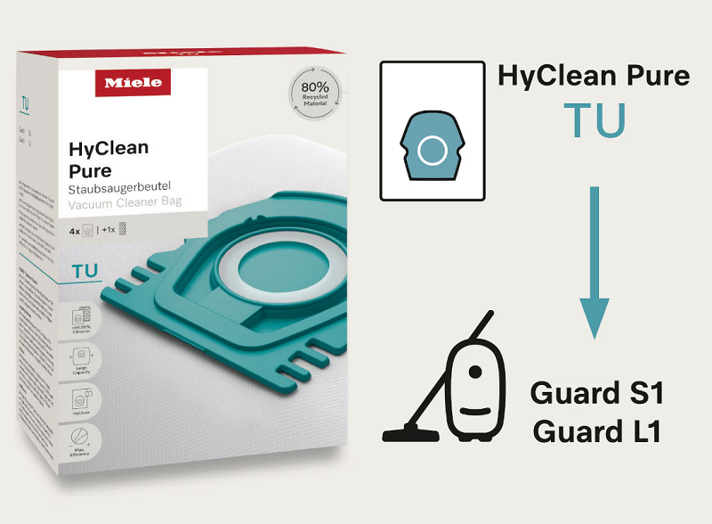 Miele dammsugarpåsar TU HyClean Pure - 2
