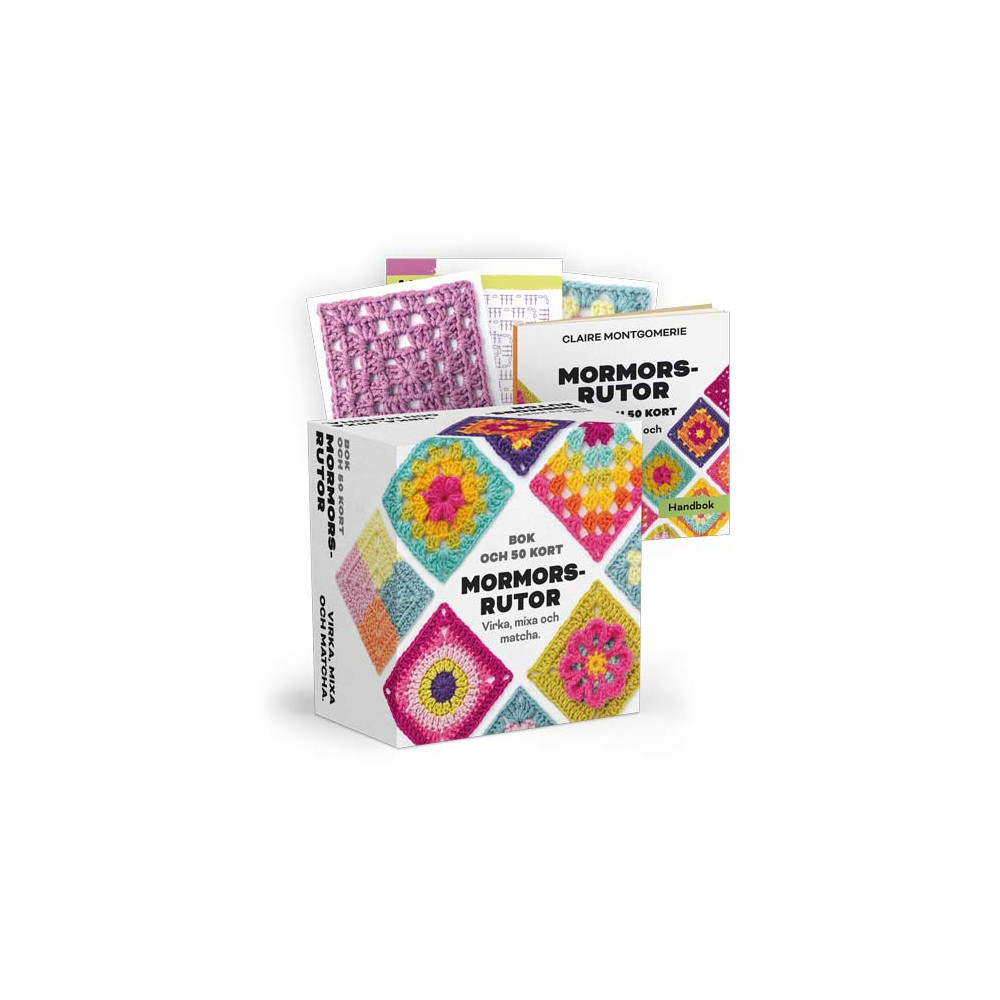Grandma's Squares Book and 50 cards: crochet, mix and match