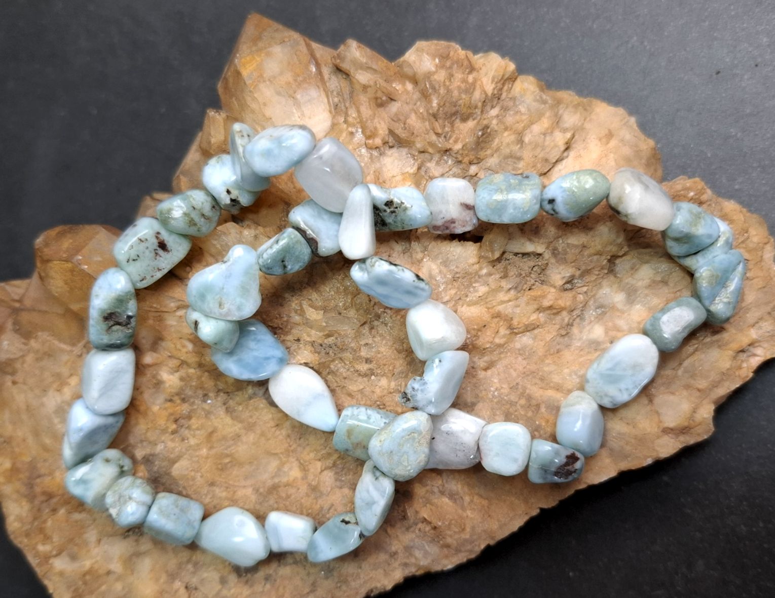 Larimar armband små sten armband