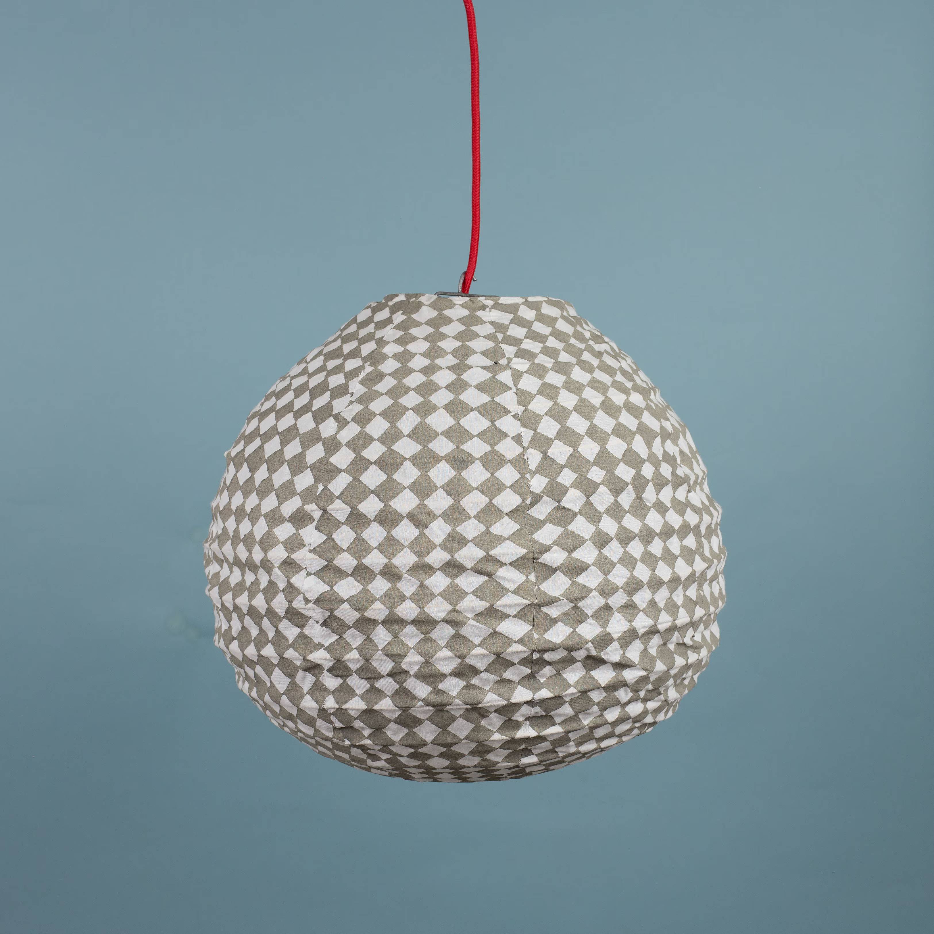 Lampskärm Romb Drop XS grå, A World of Craft - 2
