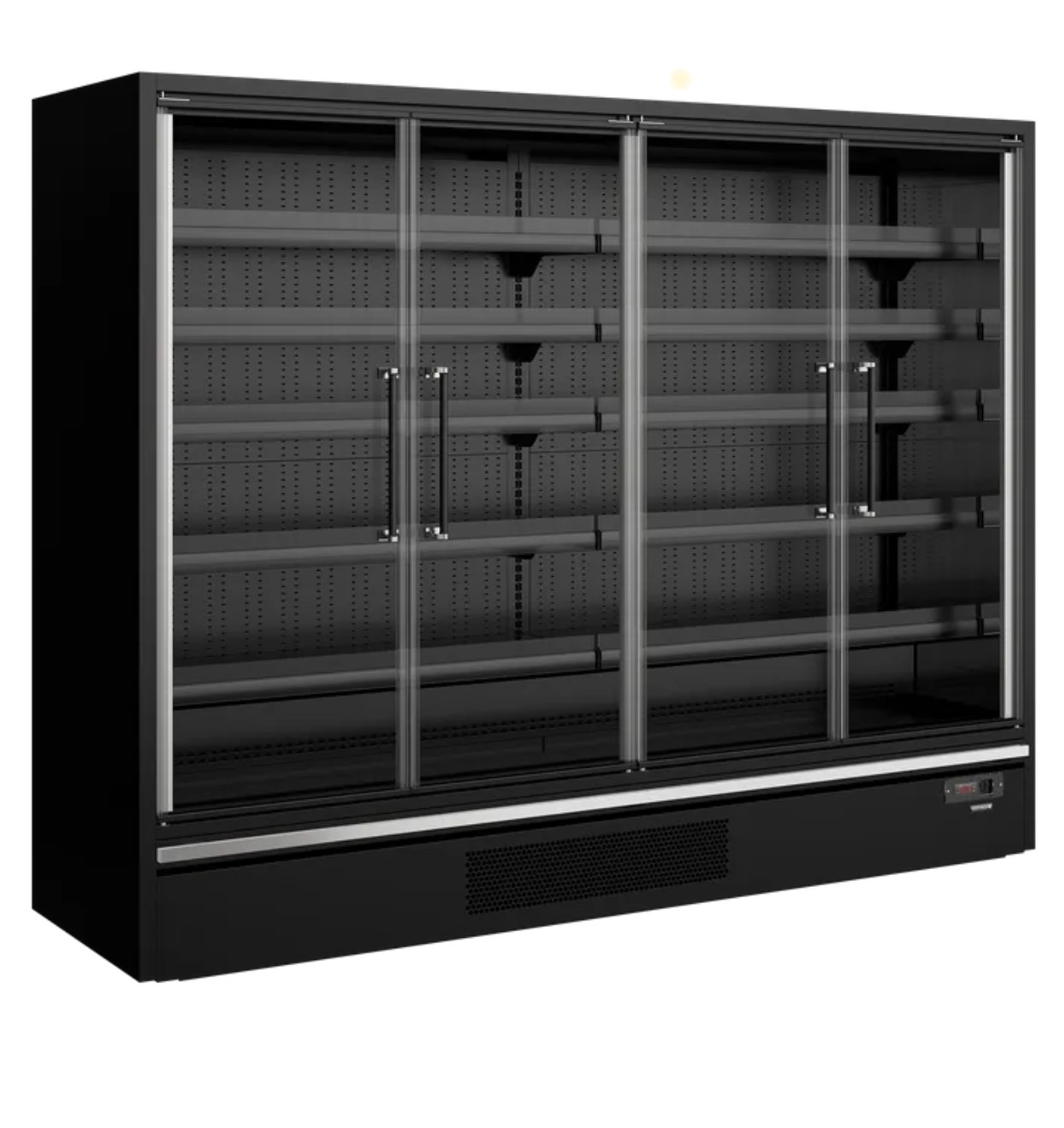 Väggkyl  / Multideck Galaxy+ GP26FGD Black, 4 dörrar - 2