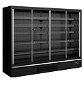 Väggkyl  / Multideck Galaxy+ GP26FGD Black, 4 dörrar