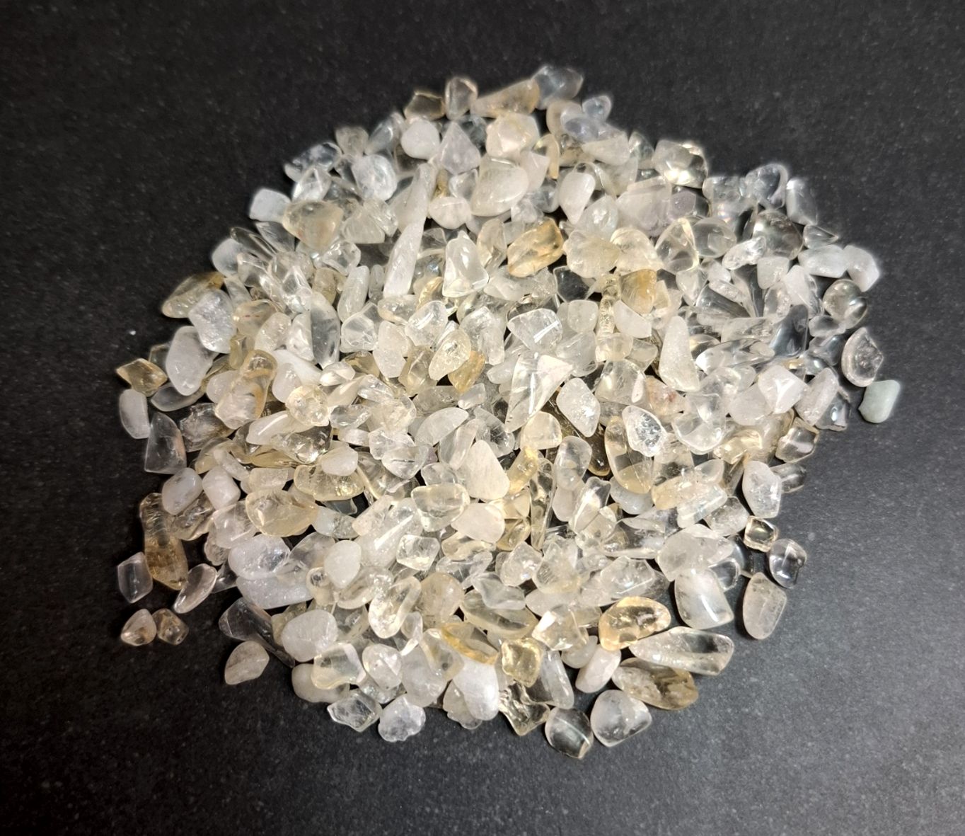Citrin kvarts Trumlad Sten,  4-6mm Stenar - ca. 250gram