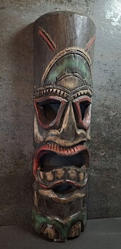 Tribal Trä Mask - Borneo - The Teeth Man