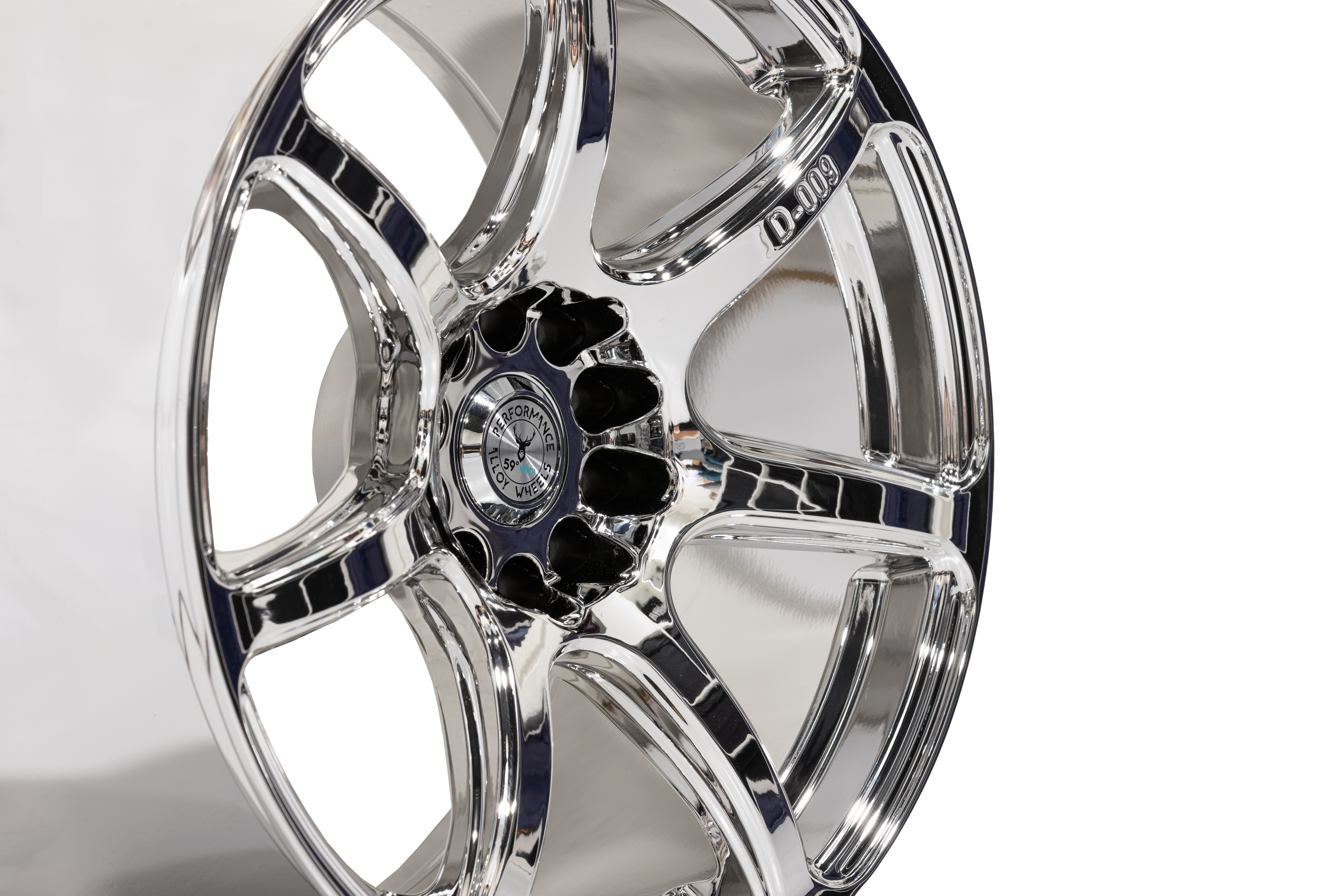 59°North Wheels D-009 9,5x18" ET22 5x114,3/5x120  Chrome  - 4