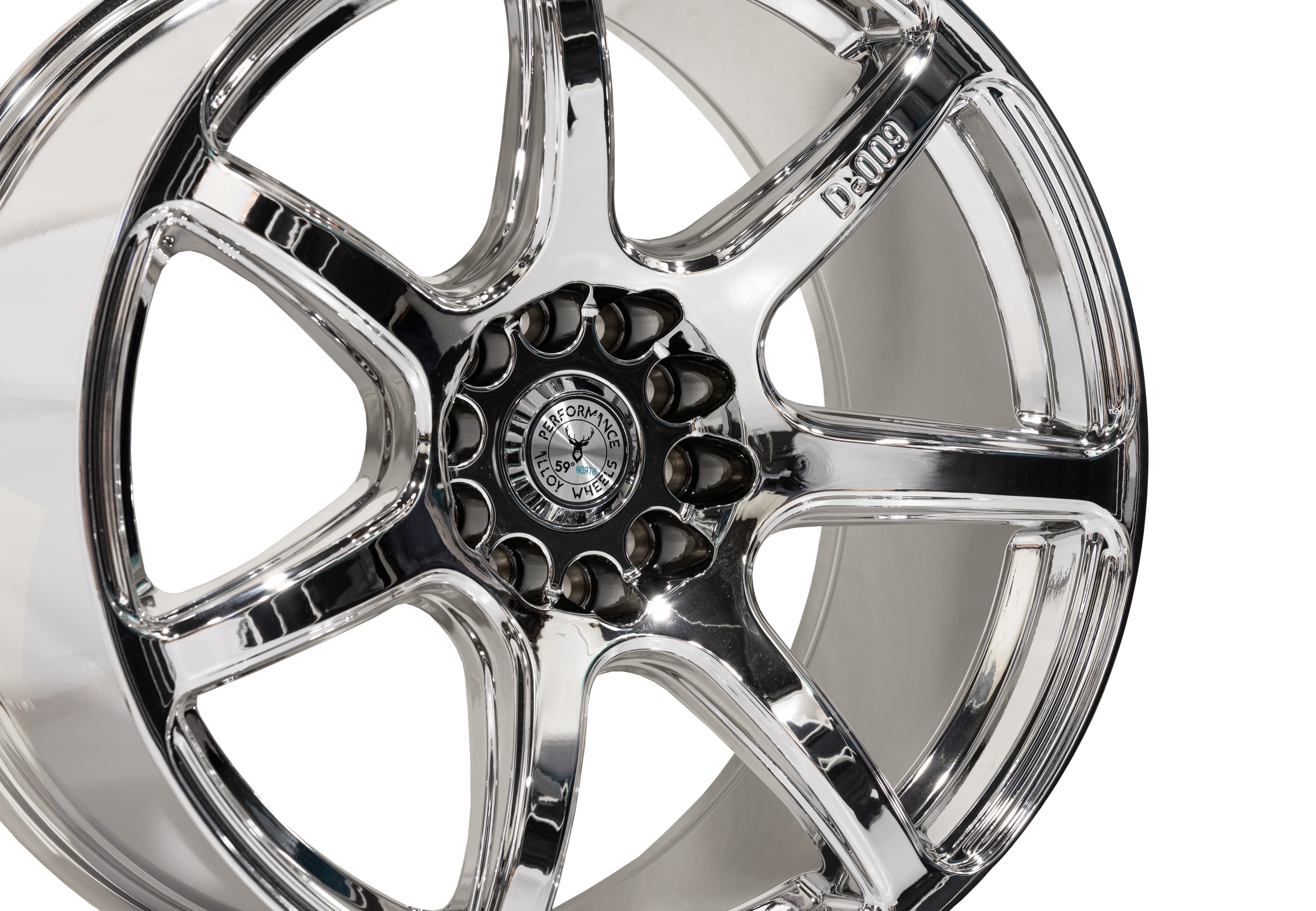 59°North Wheels D-009 9,5x18" ET22 5x114,3/5x120  Chrome  - 2