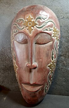 Tribal Trä Bali Mask