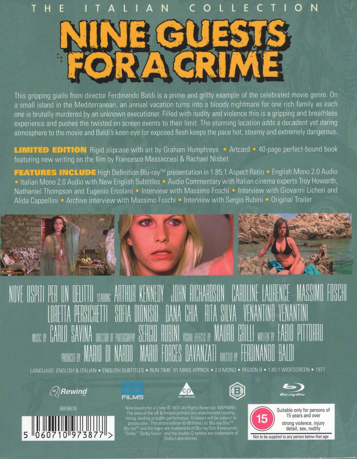 Nine Guests For A Crime (Deluxe Collector's Edition) (ej svensk text) (Blu-ray) - 2
