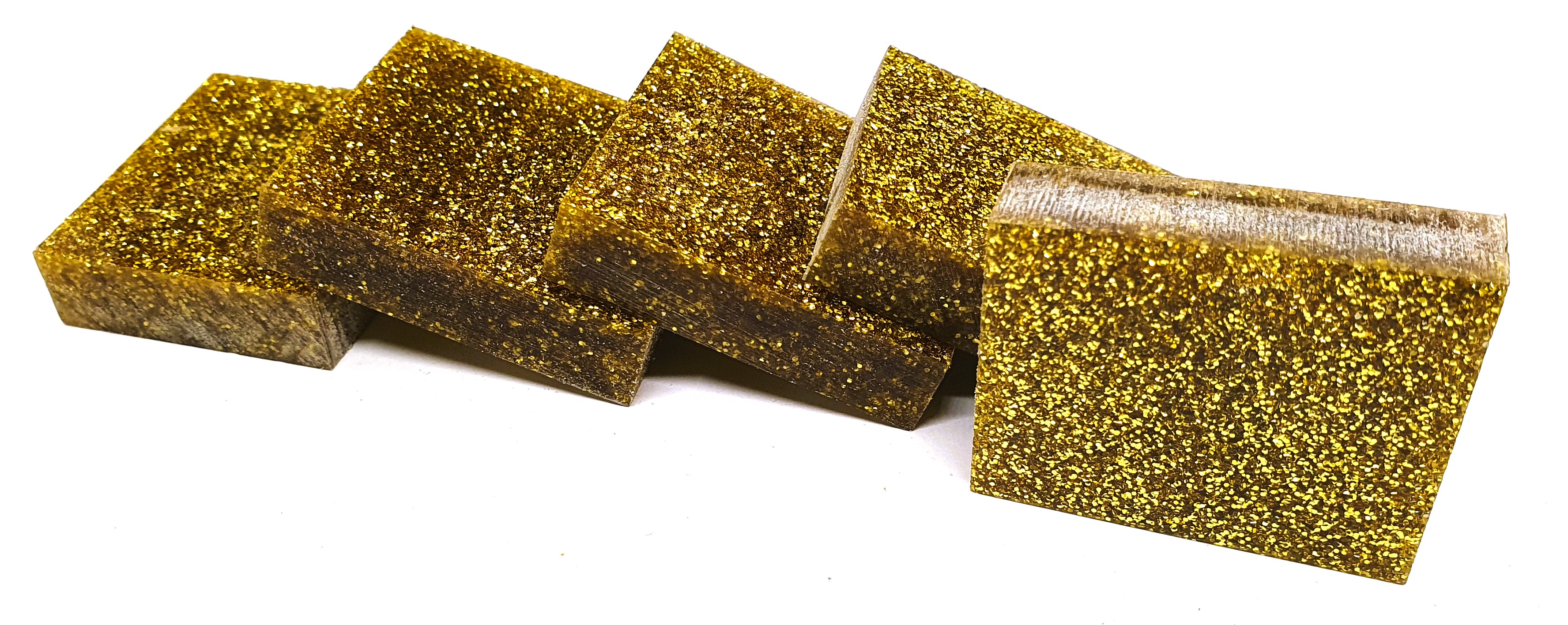 Kirinite skiva Guld Glitter 10 mm