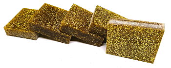 Kirinite skiva Guld Glitter 10 mm