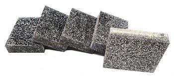 Kirinite skiva Silver Glitter 10 mm