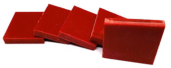 Kirinite skiva Röd 7 mm