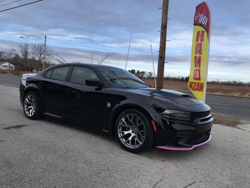 Front Bumper Lip Splitter Guard – Pink (CHARGER 20-23 Wide Body) - 4