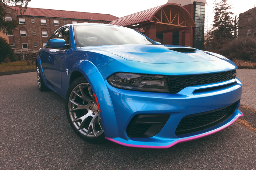 Front Bumper Lip Splitter Guard – Pink (CHARGER 20-23 Wide Body) - 3