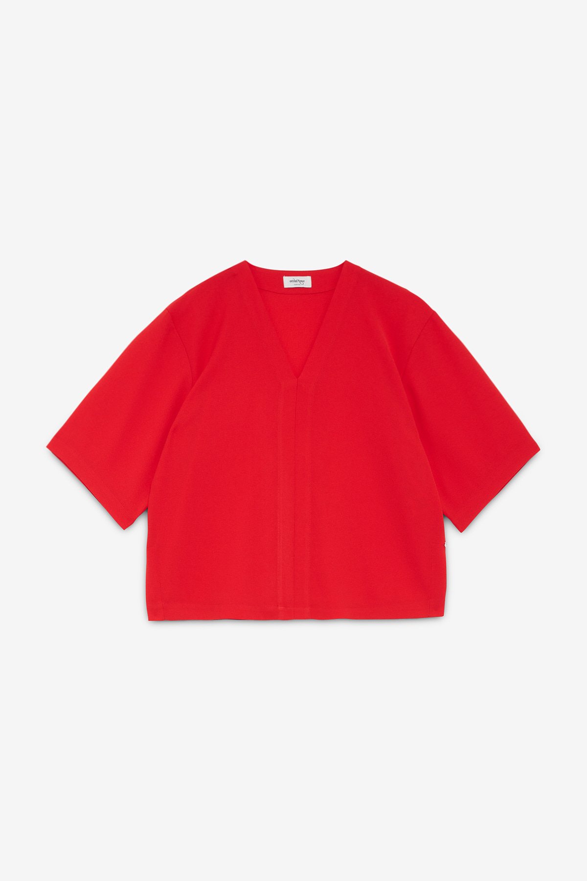 OttodÁme - Solid Blouse Red - 5