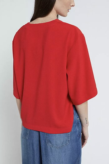 OttodÁme - Solid Blouse Red