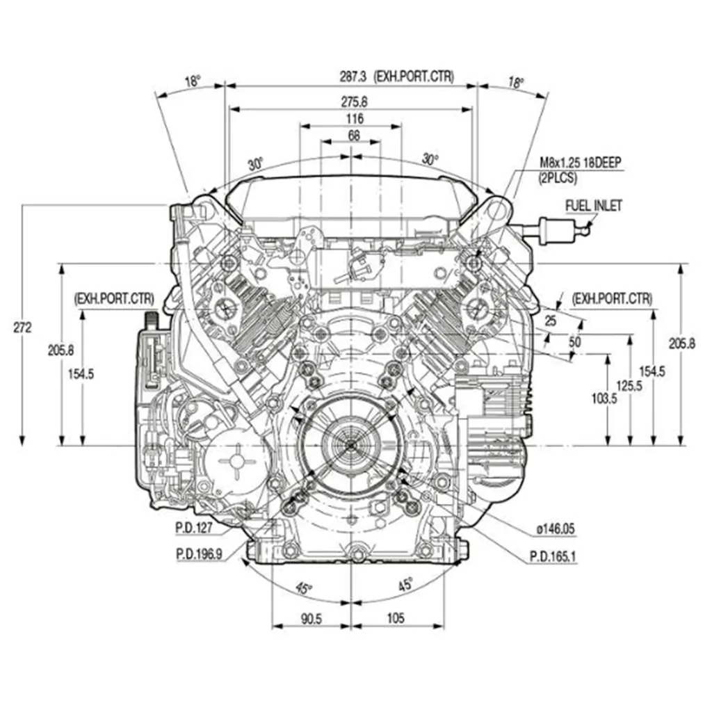 Honda GX690RHTXF9-OH, 22,1 hk motor - 7