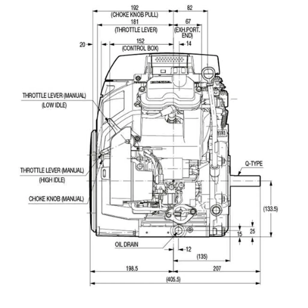 Honda GX690RHTXF9-OH, 22,1 hk motor - 8