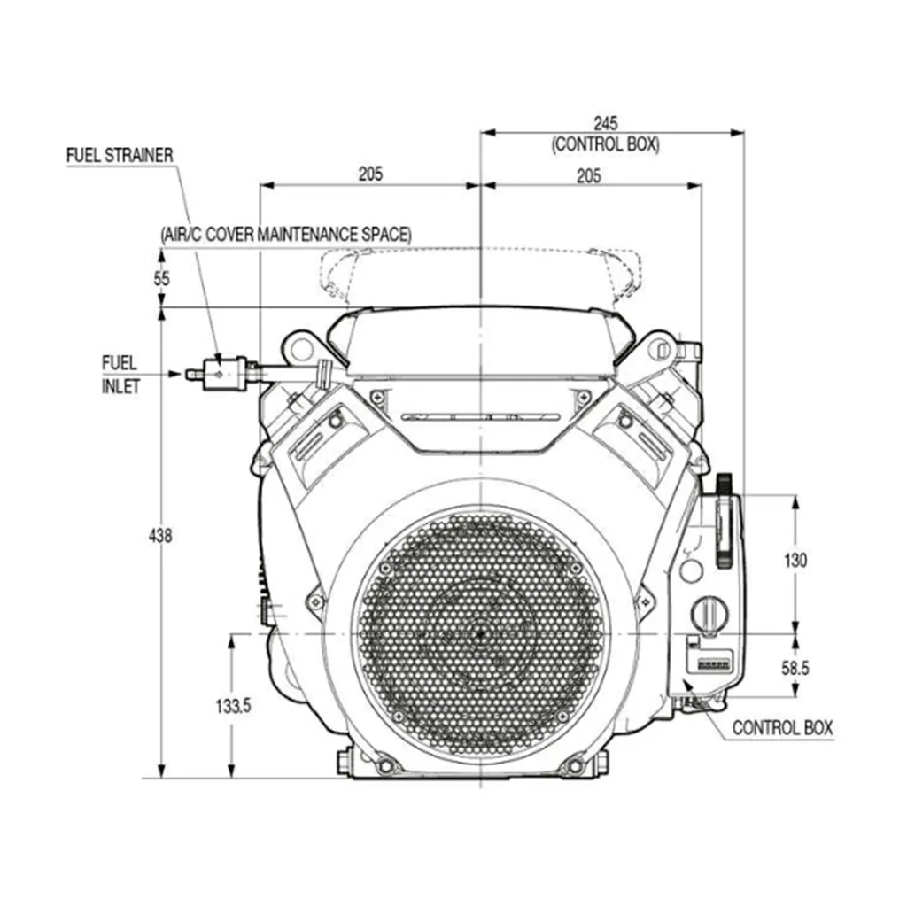 Honda GX690RHTXF9-OH, 22,1 hk motor - 6