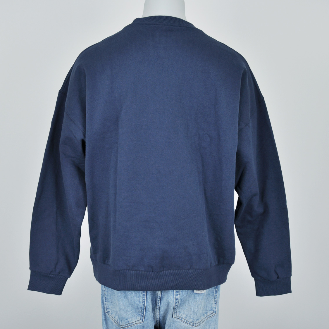 Brixton - Embroided Heavy Weight Crewneck Washed Navy - 3
