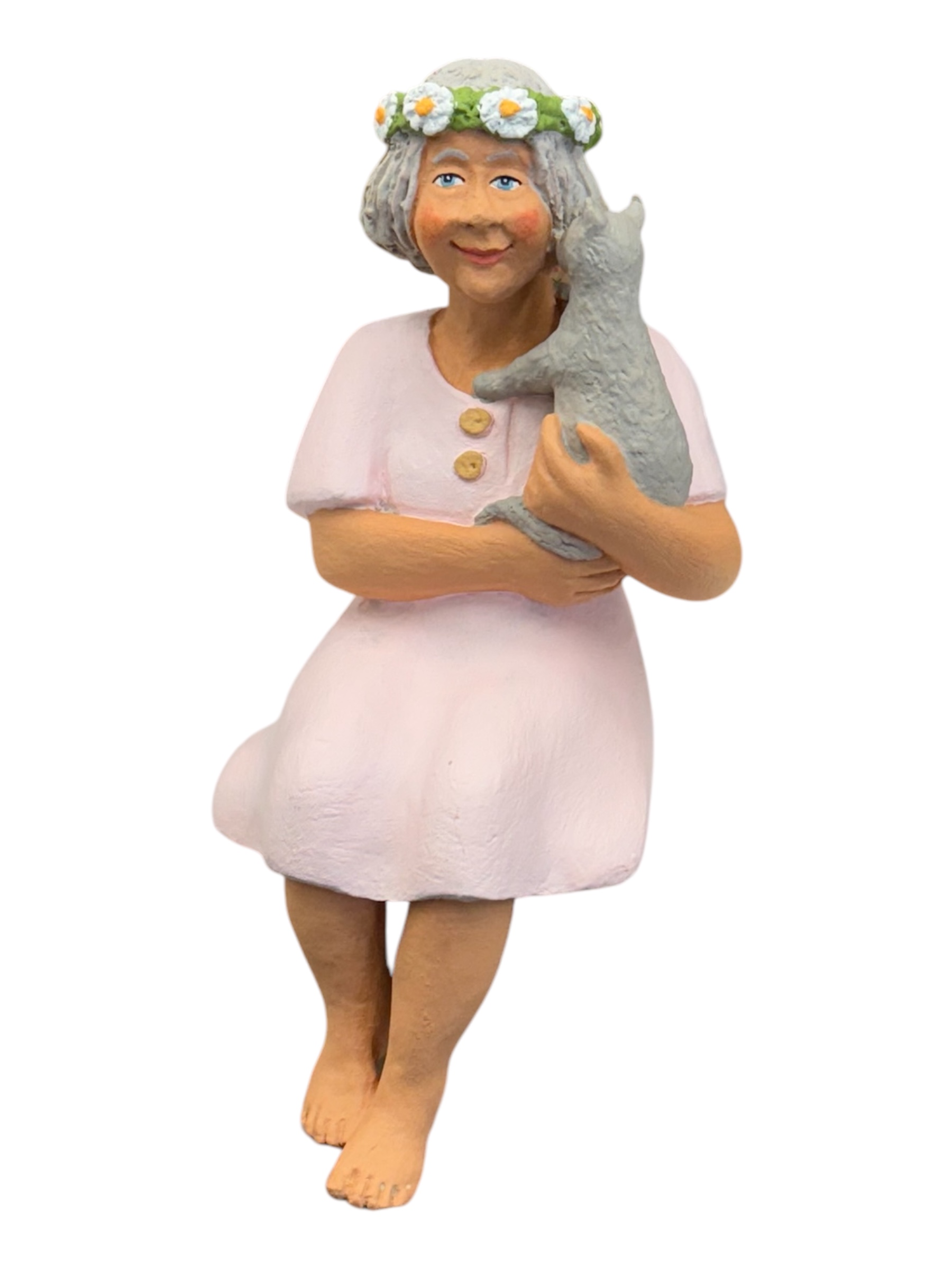 Elsa och katten Figurin - Erkers Marie Persson