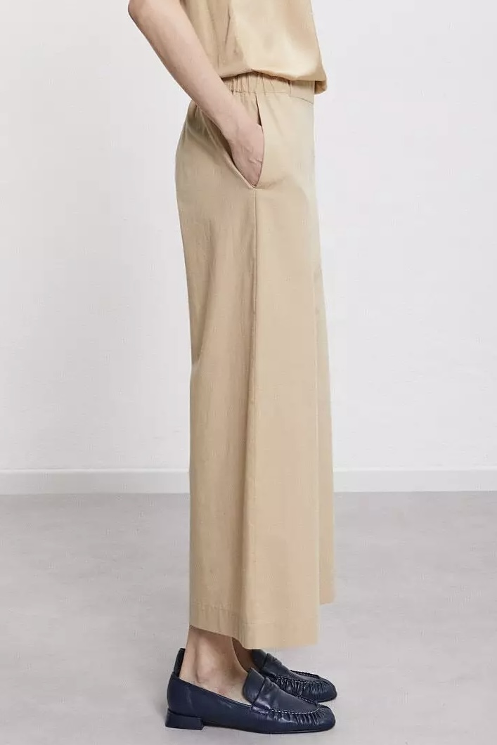 OttodÁme -  Poplin Culottes Trousers Sabbia - 2