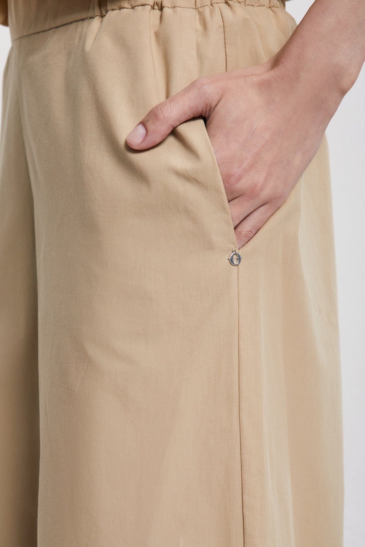 OttodÁme -  Poplin Culottes Trousers Sabbia - 6