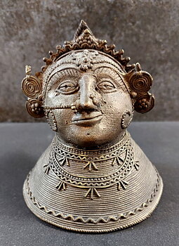 Indisk Staty i mässing  - 11 cm