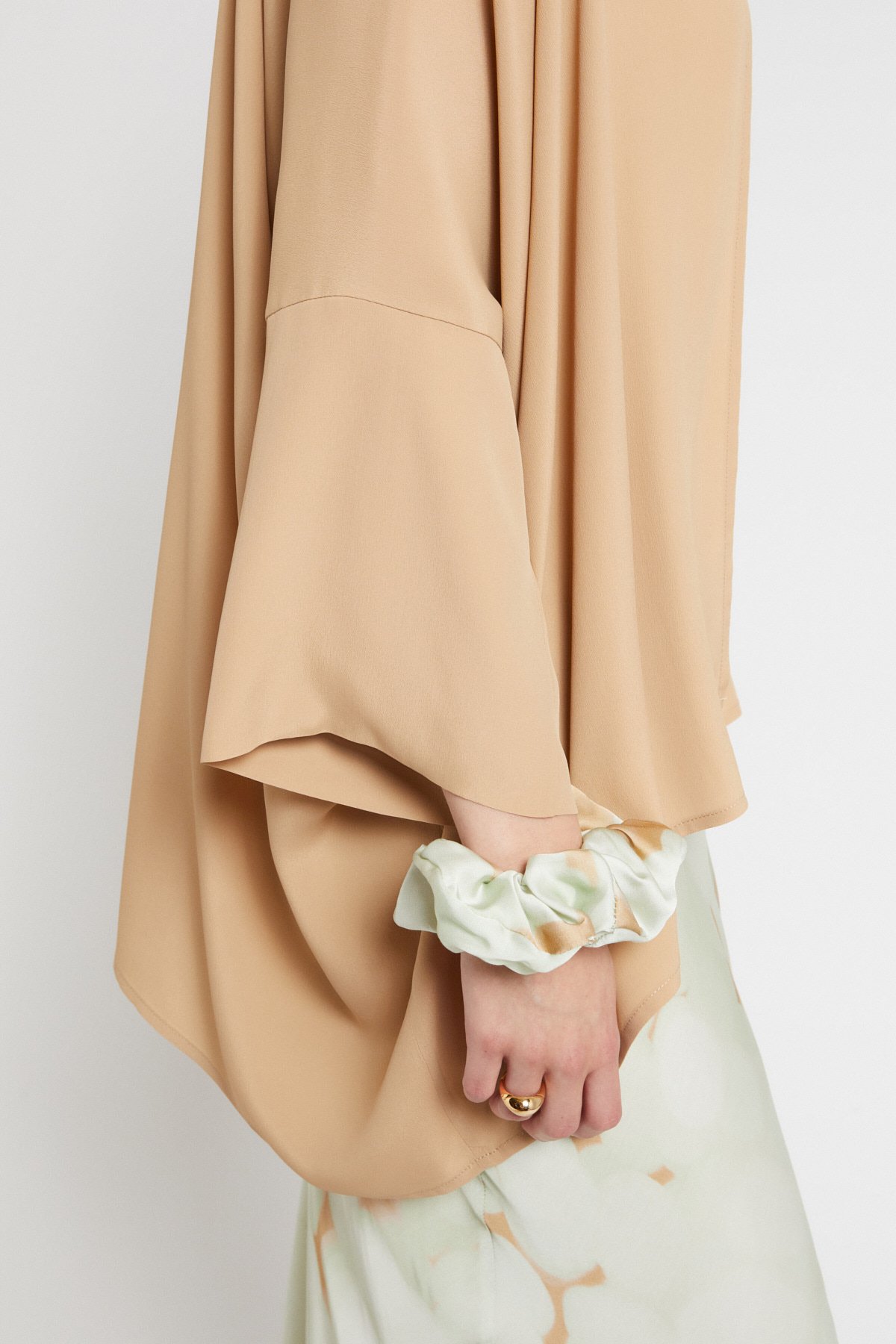 OttodÁme -  Silk Blend Kimono Jacket Latte - 3