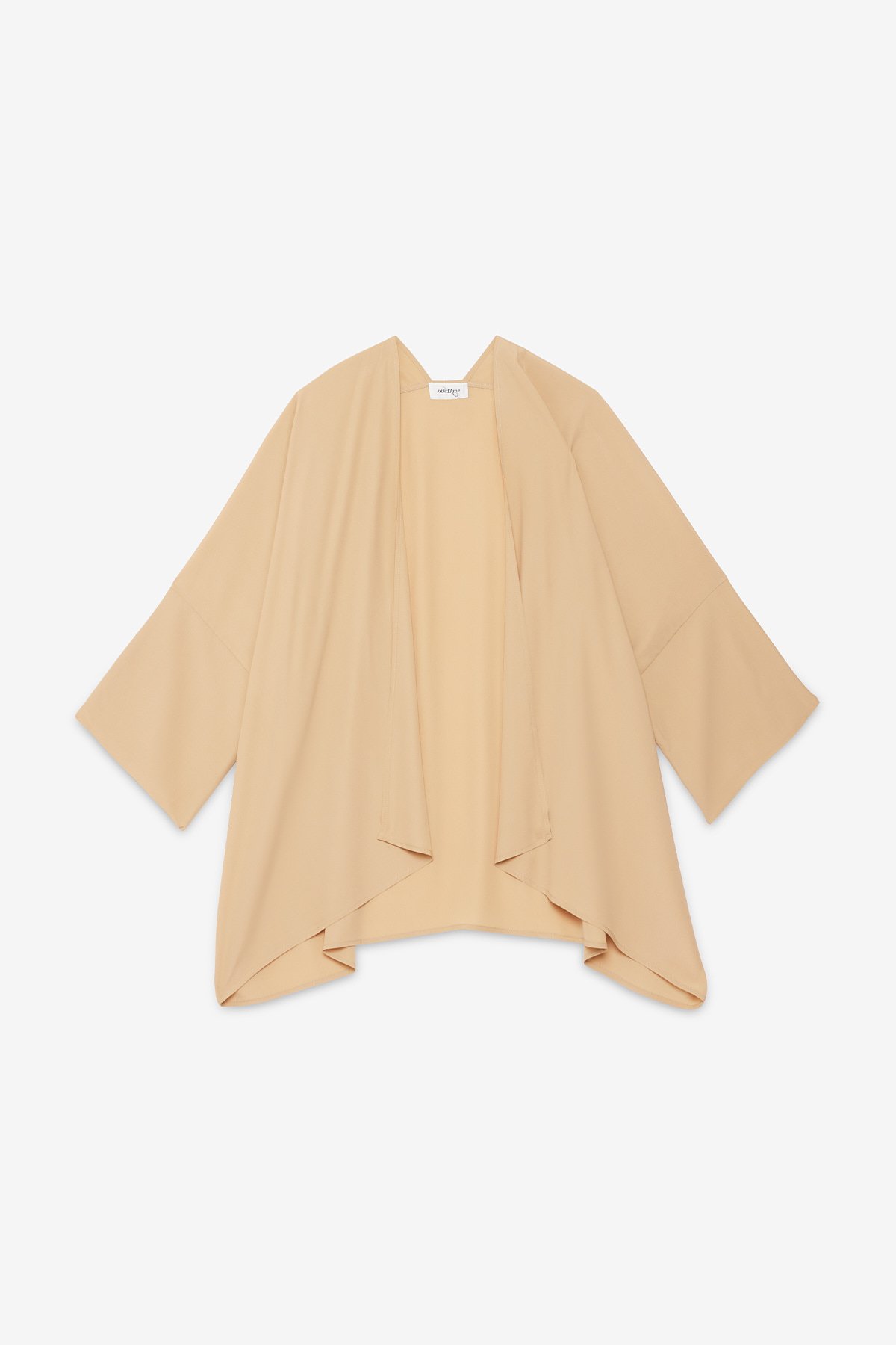 OttodÁme -  Silk Blend Kimono Jacket Latte - 5