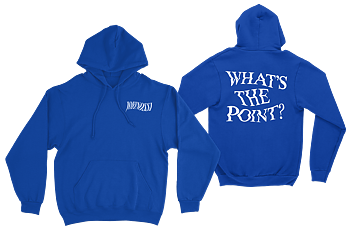 JOHNOSSI - HOODIE, WHAT'S THE POINT (BLUE)