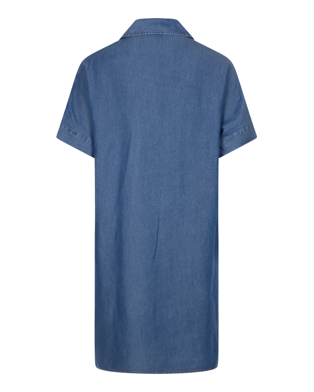 Jeansklänning Benita v-ringad denimblå - 3