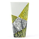Lars Thorén (Triangla 1954) Geometric Vase with Stylistic Plant Decor 20 cm (2)