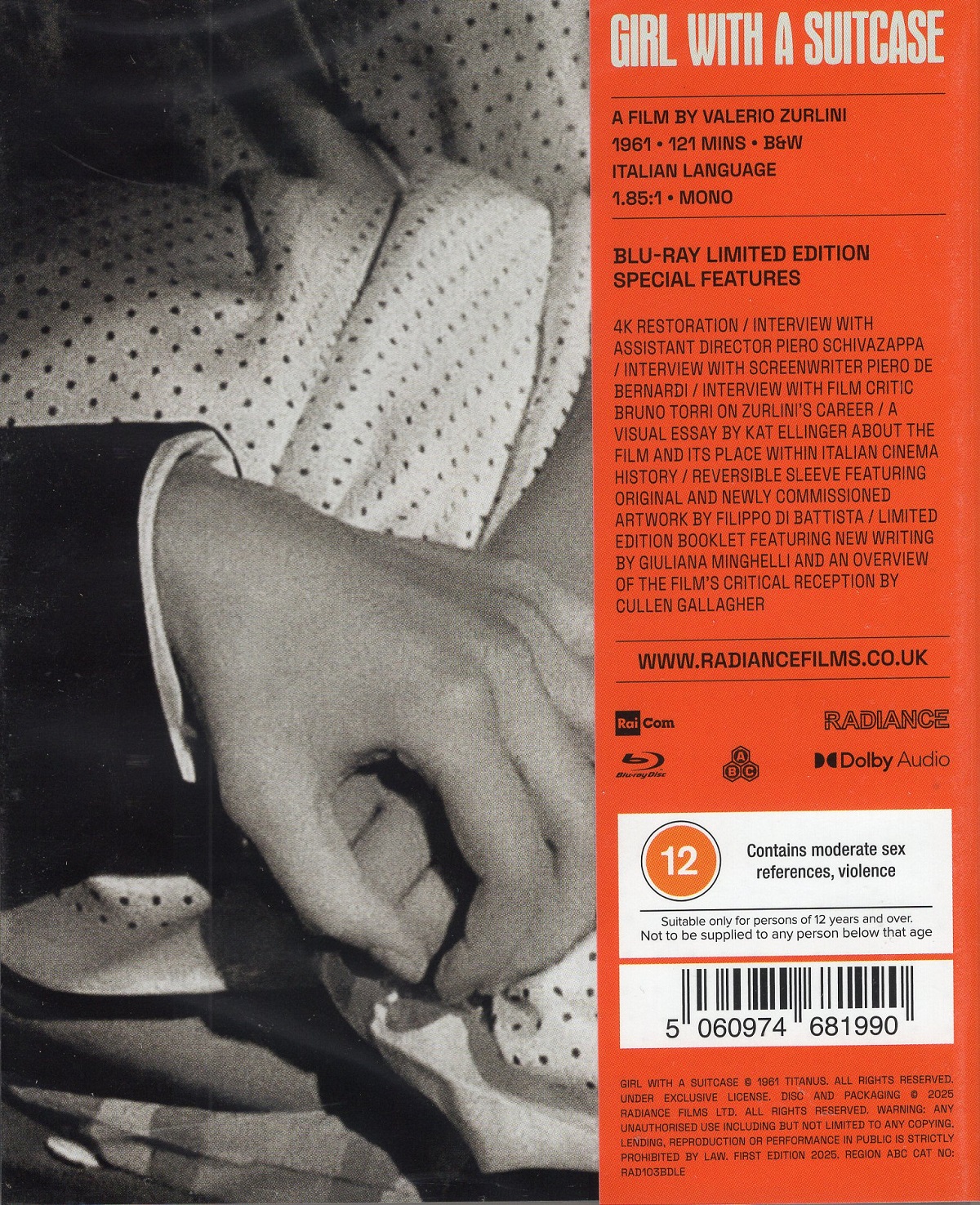 Girl With A Suitcase (Limited Edition) (ej svensk text) (Blu-Ray) - 2