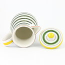 Stig Lindberg (1950s) Faience Pitcher with Green/Yellow Decor #98 18 cm