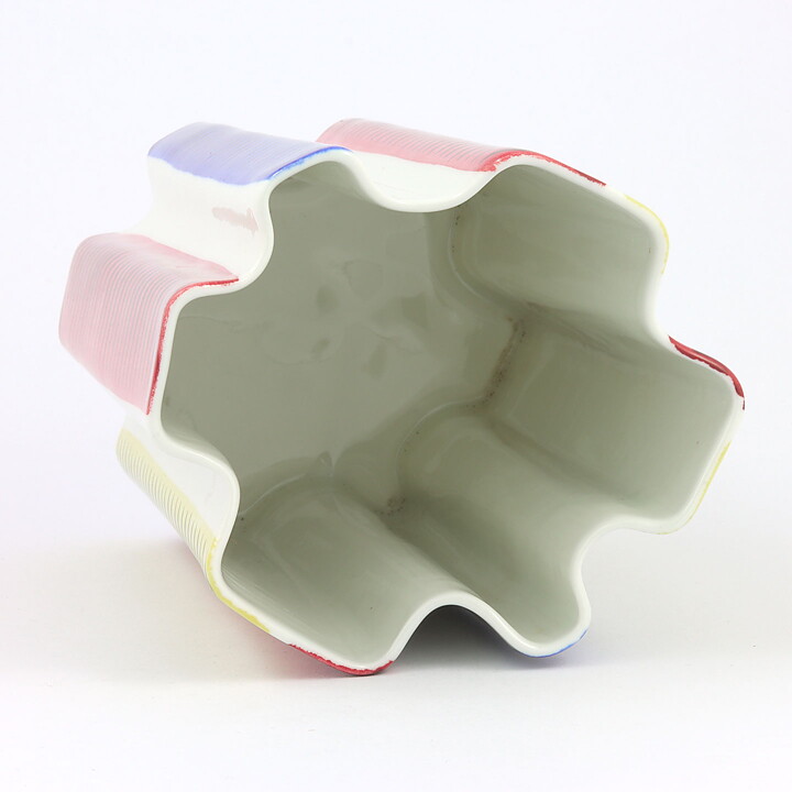 カールハリー・スタルハーネ  Kaskadシリーズ  縦ラインの花瓶 Vase  (19cm)  1950年代 (2)
