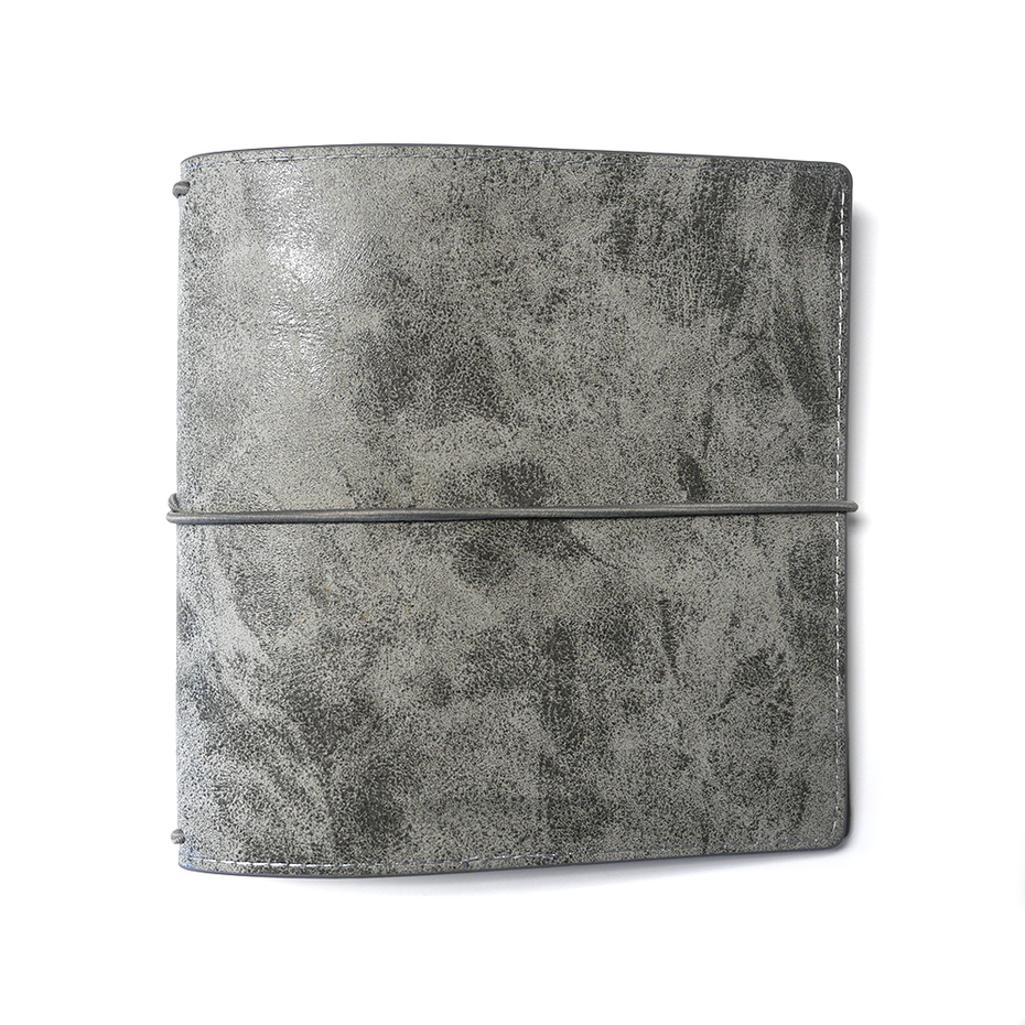 Hinged To The Past Art Journal Stonewashed Grey Square XL 