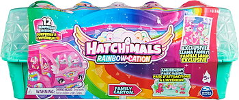 Hatchimals S12 Family Adventures Egg Carton-Llama