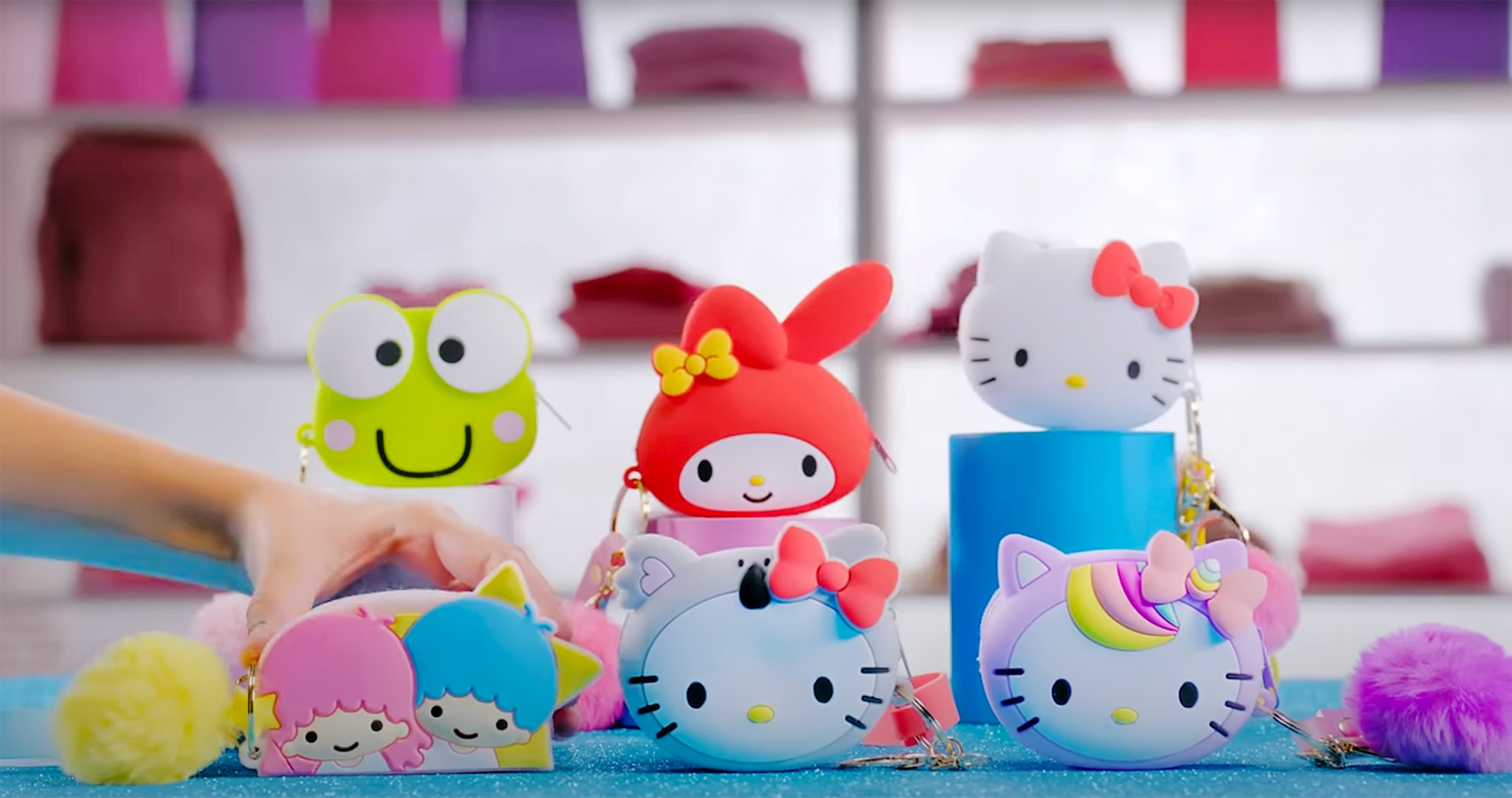 Hello Kitty and Friends Börs med Nyckelring - Little Twin Stars - 12