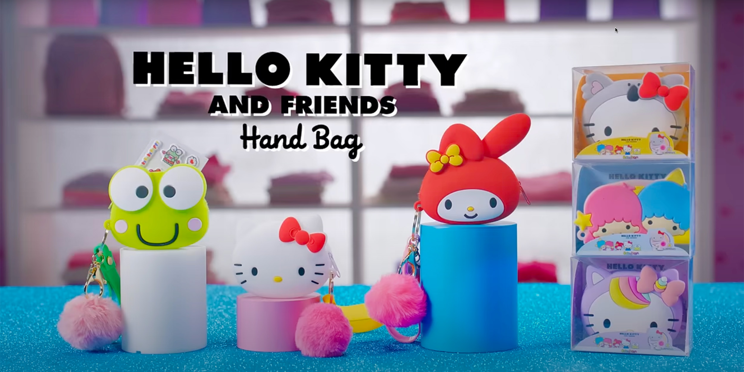 Hello Kitty and Friends Börs med Nyckelring - Little Twin Stars - 6