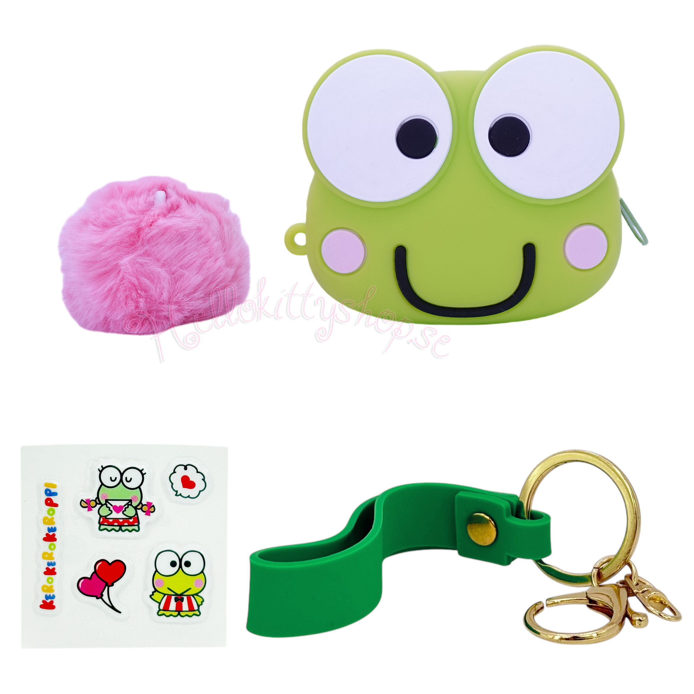 Hello Kitty and Friends Börs med Nyckelring - Keroppi